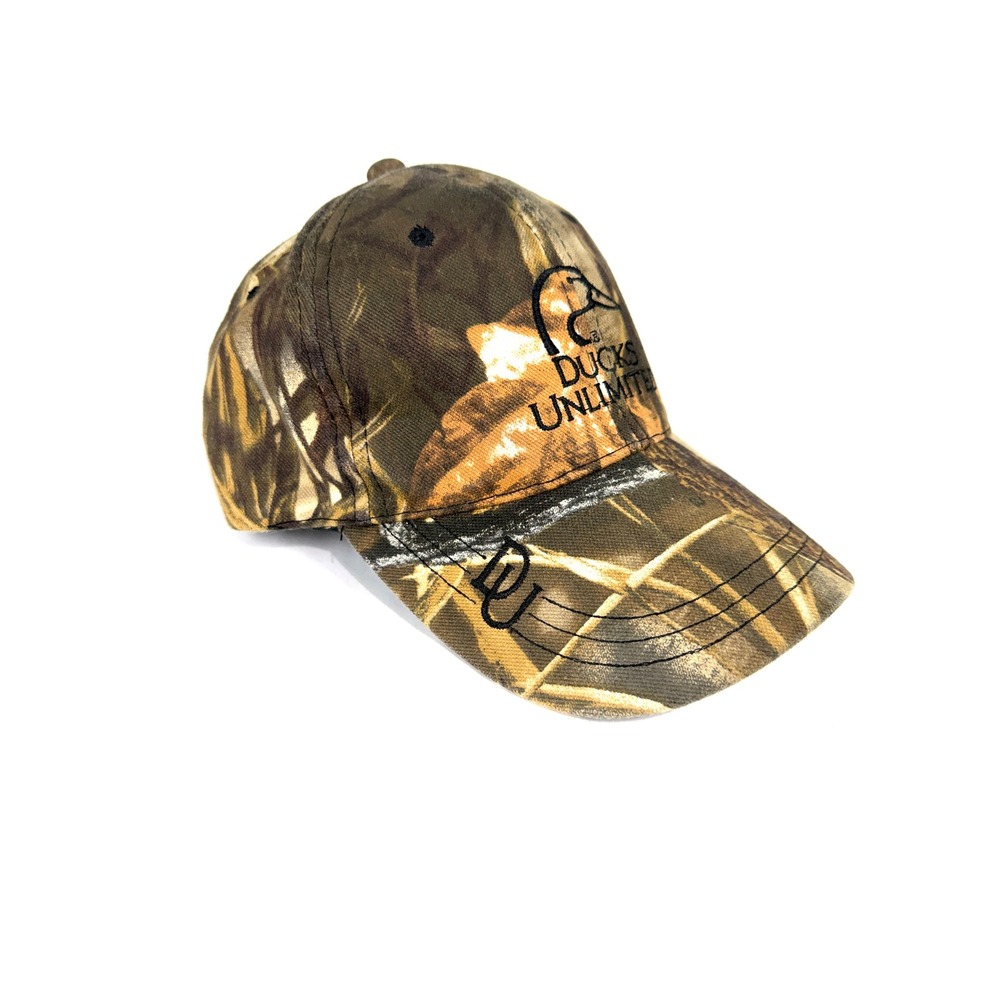Ducks Unlimited Camo Baseball Cap Men One Size Fits Most - Picture 4 of 7